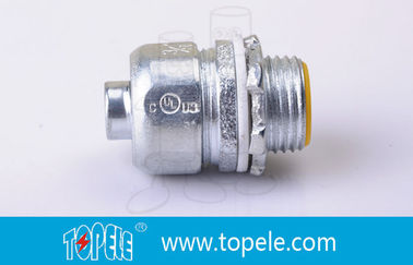 Conduto e acessórios flexíveis, conector firme de ferro líquido e maleável.