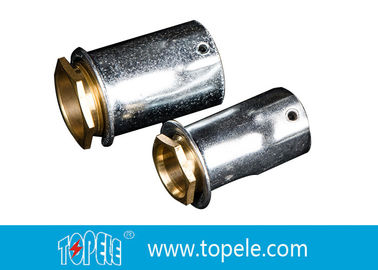 TOPELE 25 mm / 32 mm BS Acoplamento galvanizado de conduto elétrico com acoplador de latão