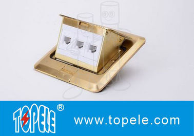 Outlets de tomada de piso OEM Painel quadrado de cobre / alumínio redondo Tipo POP Up