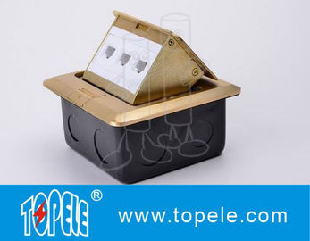Outlets de tomada de piso OEM Painel quadrado de cobre / alumínio redondo Tipo POP Up