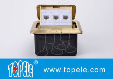 Outlets de tomada de piso OEM Painel quadrado de cobre / alumínio redondo Tipo POP Up