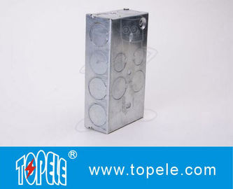 Caixas elétricas galvanizadas quadradas e capas para luminárias