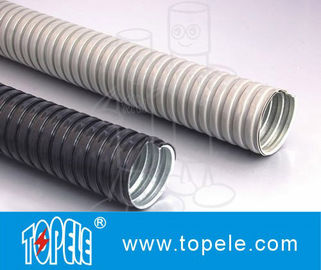 Acero galvanizado elétrico PVC conduto flexível e acessórios cinza
