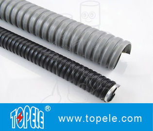 Acero galvanizado elétrico PVC conduto flexível e acessórios cinza
