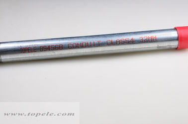 Tubos de aço galvanizado a quente BS4568 de conduta classe 4 GI com acoplador e tampa de proteção