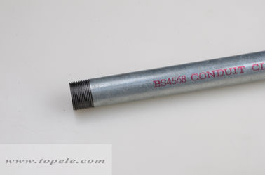 Tubos de aço galvanizado a quente BS4568 de conduta classe 4 GI com acoplador e tampa de proteção