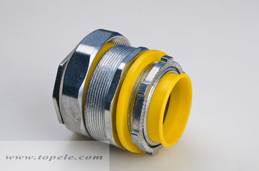 1/2 &quot; - 4&quot; de zinco líquido conector reto com junta amarela / azul