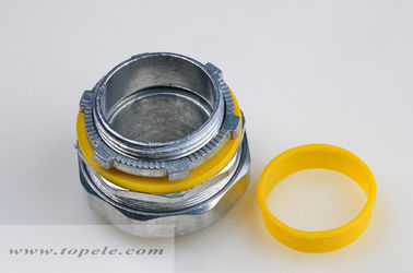 1/2 &quot; - 4&quot; de zinco líquido conector reto com junta amarela / azul