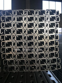 Hot Dip Galvanizado de aço Slotted Unistrut Canal para suportar condutas 41X 41MM