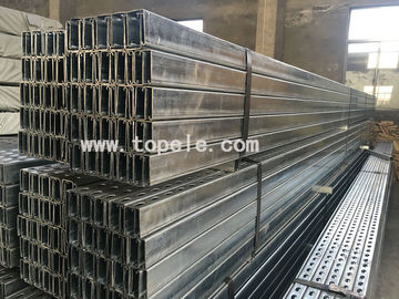 Hot Dip Galvanizado de aço Slotted Unistrut Canal para suportar condutas 41X 41MM