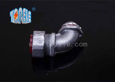Conduto flexível e acessórios, conector de ângulo de 90 graus Ferro maleável