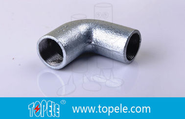 BS4568 Acessórios de conduta 25mm Ferro maleável Cotovelo sólido, 90 graus Tubos dobrados