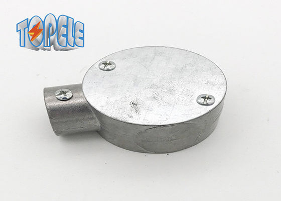 BS 31 Caixa circular de alumínio Gi Acessórios de conduta 3/4&quot; 1&quot; Caixa terminal de sentido único