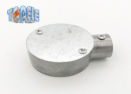 BS 31 Caixa circular de alumínio Gi Acessórios de conduta 3/4&quot; 1&quot; Caixa terminal de sentido único