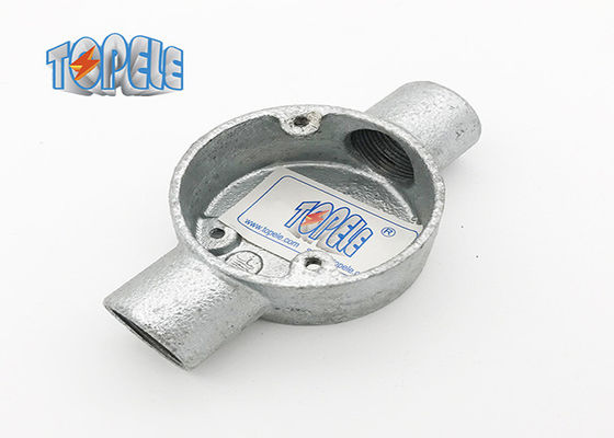 Caixa de junção elétrica de ferro maleável de alumínio galvanizado 20 mm 25 mm