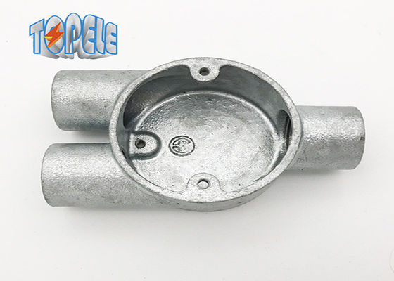 Caixas de ferro maleável BS4568 Conduto 20mm Ramo 3 Way / Y Way Box BS Conduit Box