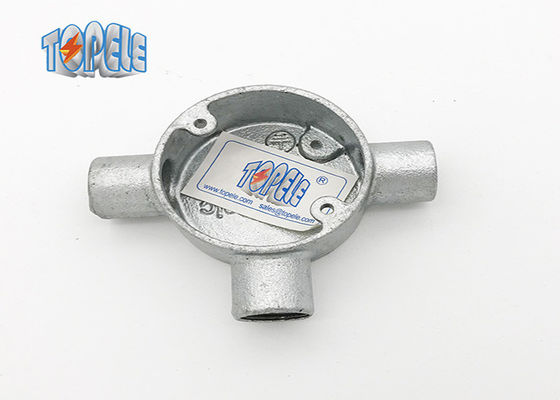 20mm 25mm 32mm BS4568 Caixa circular de condução Caixa de ferro maleável