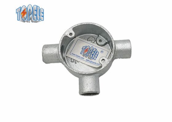 Oem Design Conduto Galvanizado Acessórios Ferro maleável Caixa elétrica circular