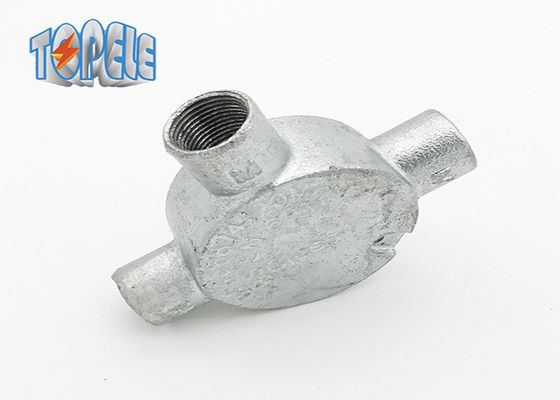 Oem Design Conduto Galvanizado Acessórios Ferro maleável Caixa elétrica circular