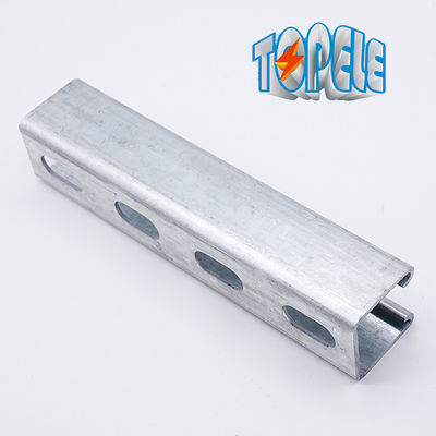 41*21 / 41*41 canal de apoio galvanizado de aço Unistrut canal de ranhuras