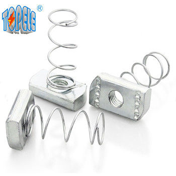 Aço pré-galvanizado M6 Long Spring Channel Nut