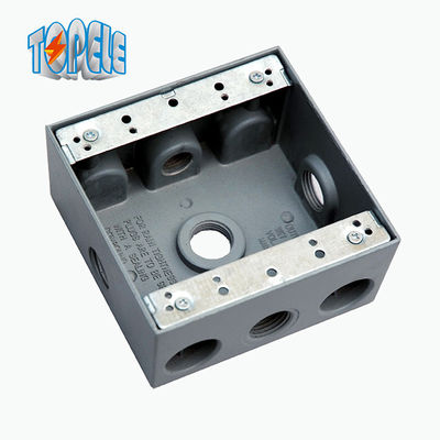UL Listado 4x2 Caixas Elétricas Impermeáveis Alumínio Uma / Duas Gang Outlet
