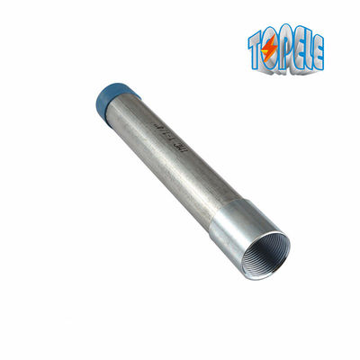BS 4568 Tubo de conduta elétrica de metal galvanizado com pontas e tampas parafusadas