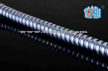 Acero galvanizado elétrico PVC conduto flexível e acessórios cinza