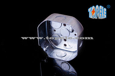 1-7/8&quot; profundos 4 ′′ aço octogonal galvanizado Caixas de conduta, desenho construção, tCom cinco 1/2 &quot;e quatro 3/4&quot; KOS