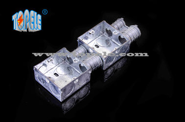 Caixas Elétricas / 2-Gang British Standard Caixa de Condutores Metálicos com PVC, Caixa de Comutação
