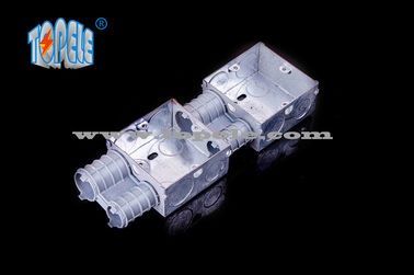 Caixas Elétricas / 2-Gang British Standard Caixa de Condutores Metálicos com PVC, Caixa de Comutação