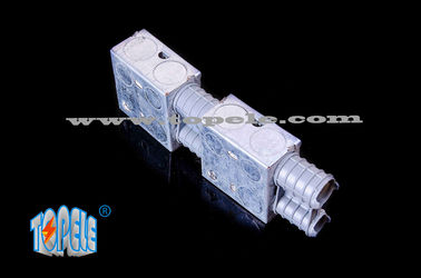 Caixas Elétricas / 2-Gang British Standard Caixa de Condutores Metálicos com PVC, Caixa de Comutação