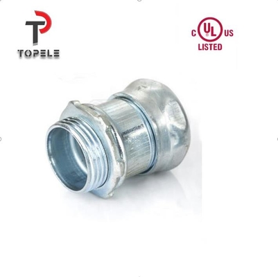 Tipo de compressão do conector de conduta EMT de aço galvanizado