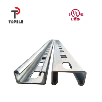 Galvanizado Slanted Strut Canal Unistrut 1,5 mm - 3,0 mm