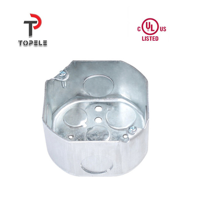 Caixa octogonal de conduta elétrica TOPELE 54151 / 54161 / 54171 aço galvanizado