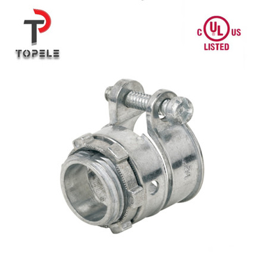 Conector de conduta flexível Conector de compressão Direito UL zinco padrão