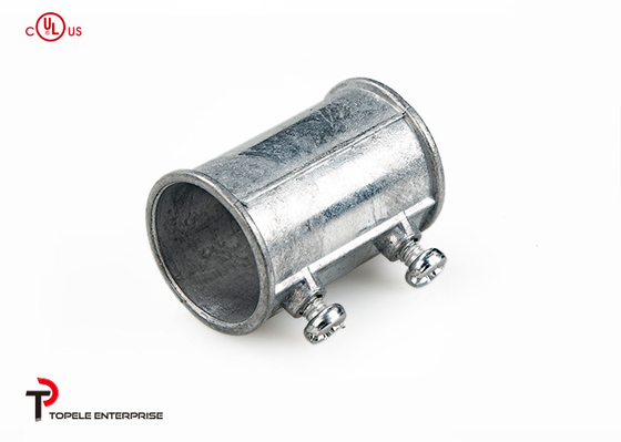 1/2 "Fittings de tubos elétricos de aço galvanizado EMT conjunto de parafusos de acoplamento para o condutor